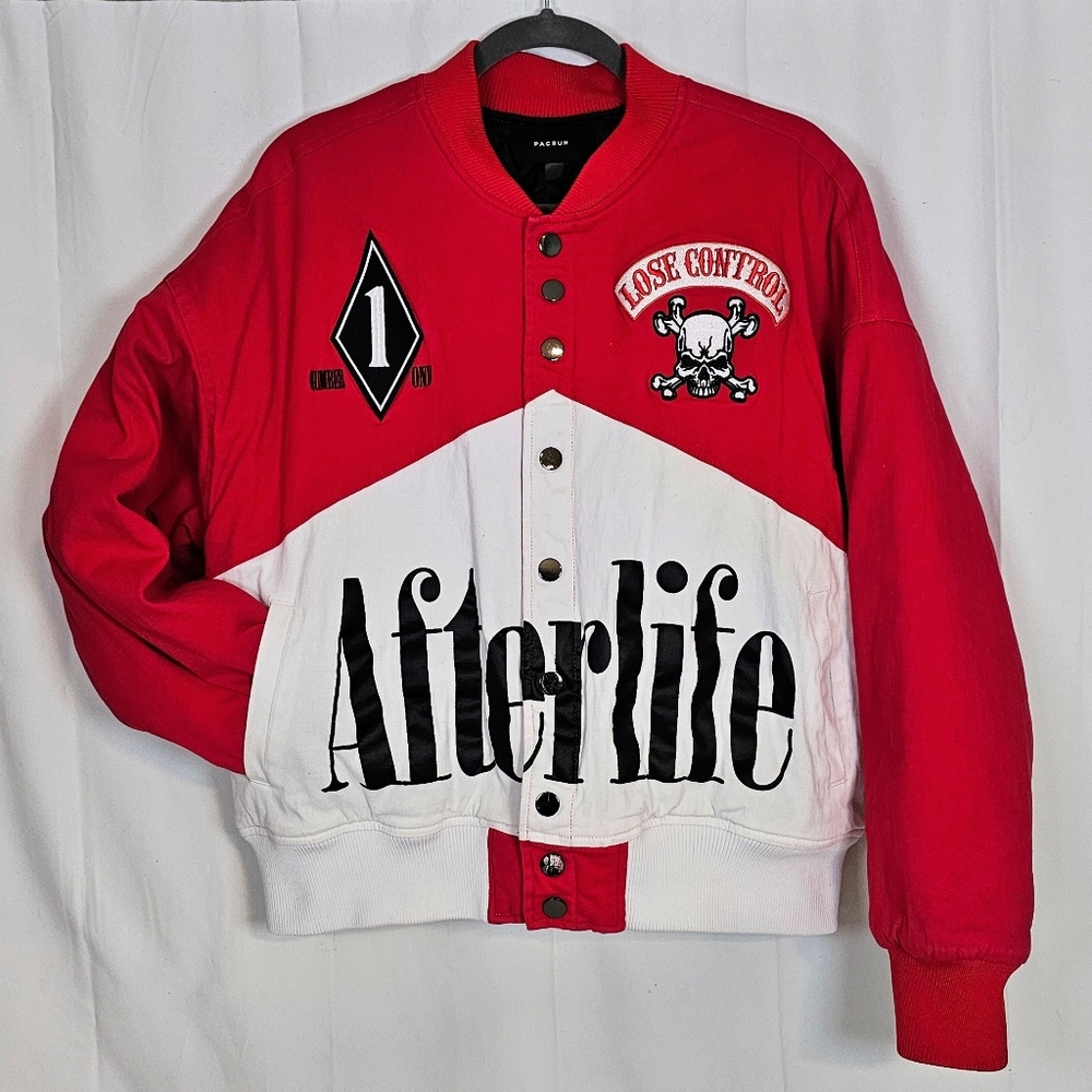 PacSun Afterlife Race Jacket EUC Unisex Size Large